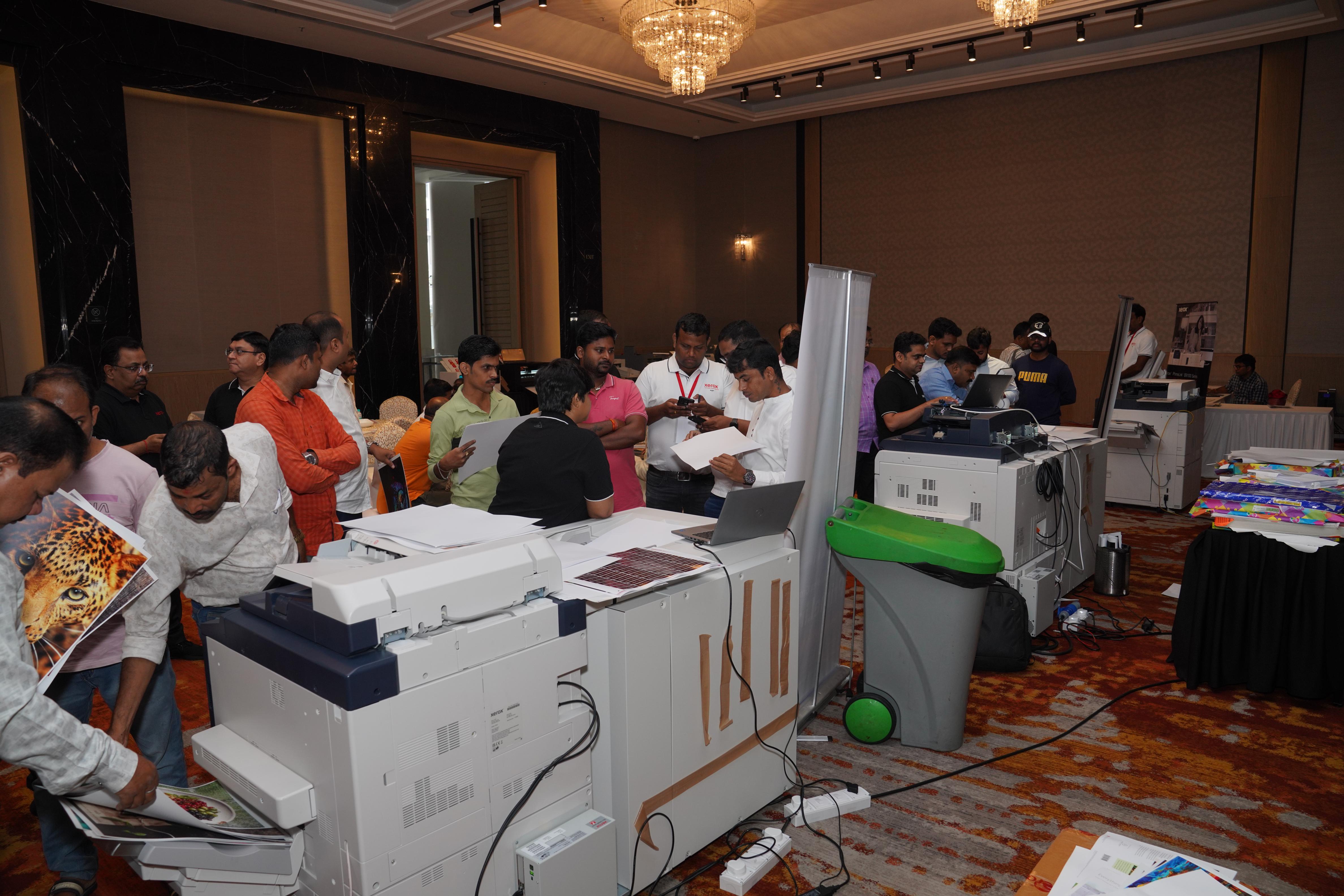 Live Print Demo — Guests in Action